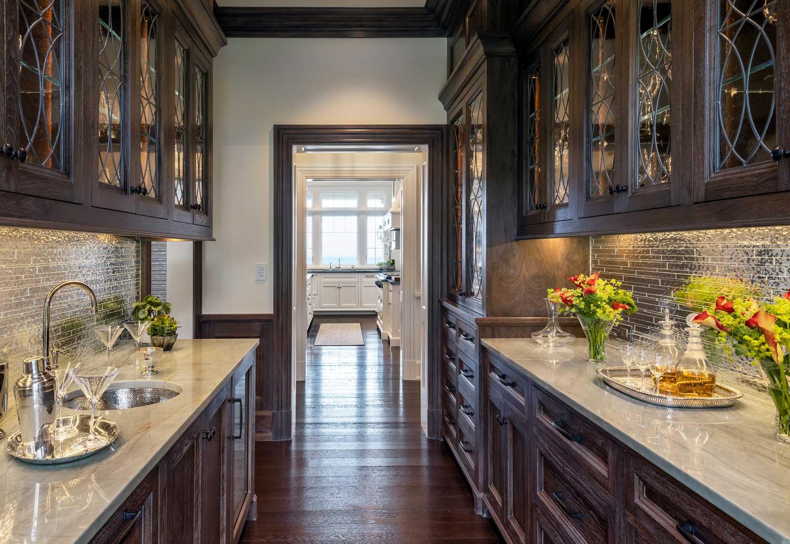Shingle Style Ocean Home - butlers pantry 